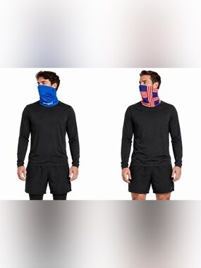 Unisex Neck Gaiters Propel blue American Flag Ski Mask Mouth Cover lightweight